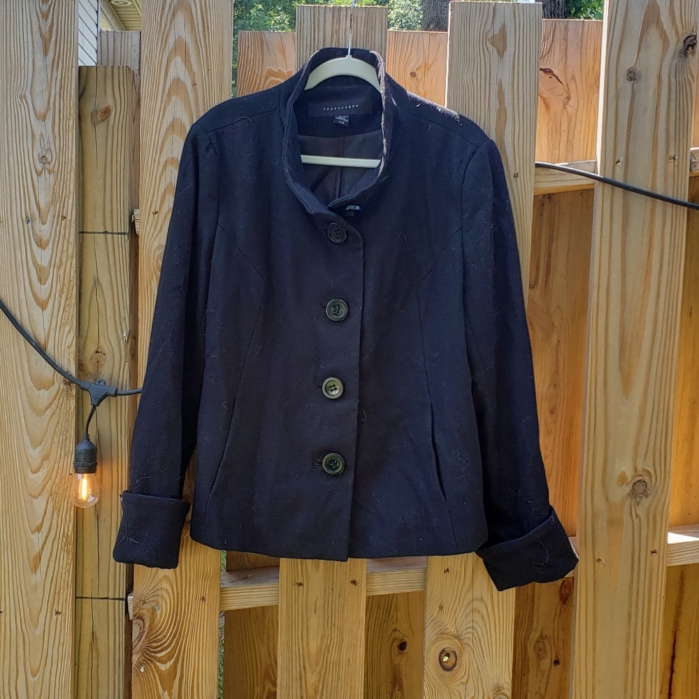 Black Woman's Pea Coat - Size XL